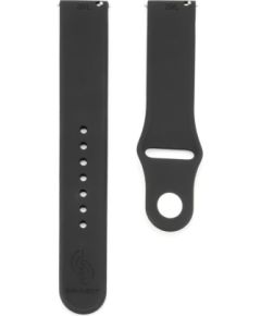 Connect   20mm Silicone Loop (130mm M/L) Black