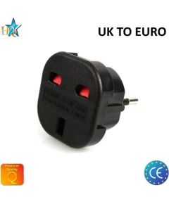 HQ cStrāvas ligzdas pāreja UK (Anglija) 3pin uz Euro standartu 2Pin UK uz EU adapteris (OEM)