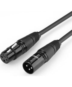 XLR female to XLR male cable UGREEN AV130 3m (black)