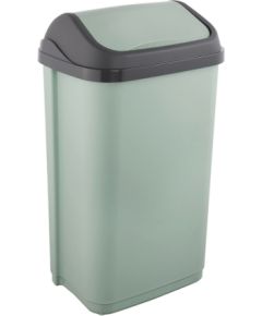 Keeeper Ведро для мусора с поворотной крышкой 50 л Swantje 38,5x29x66 см зеленое