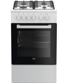 Beko FSS52020DW gāzes - elektriskā plīts 50cm