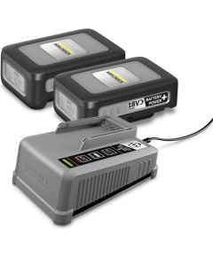 Akumulators Karcher Power+ 18 V; 2x3,0 Ah + ātras uzlādes lādētājs Power+