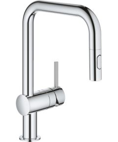 Grohe virtuves izlietnes maisītājs ar izvelkamu dušu Minta, hroms