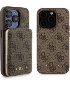 Guess GUBPM5P15L4GEMGW Aizmugurējais Apvalks + Ārējais Akumulators priekš Apple iPhone 15 Pro
