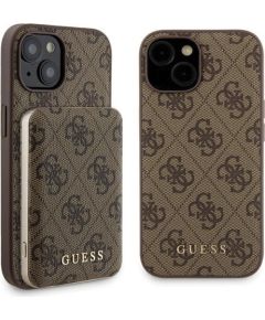 Guess GUBPM5P15S4GEMGW Aizmugurējais Apvalks + Ārējais Akumulators priekš Apple iPhone 15