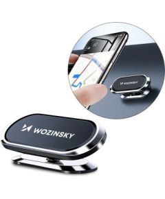 Wozinsky Self-adhesive Magnetic 360 Car Dashboard Mount Silver (WMH-06)