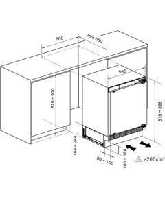 Chłodziarka MPM-116-CJI-17/E biała do zabudowy