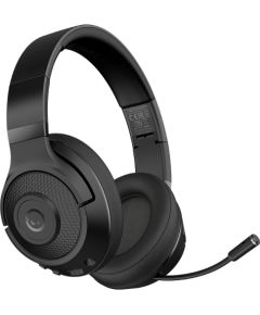 LORGAR Noah 500, Wireless Gaming headset with microphone, JL7006, BT 5.3, battery life up to 58 h (1000mAh), USB (C) charging cable (0.8m), 3.5 mm AUX cable (1.5m), size: 195*185*80mm, 0.24kg, black