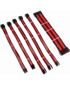 PSU Kabeļu Pagarinātāji Kolink Core 6 Cables Black / Red