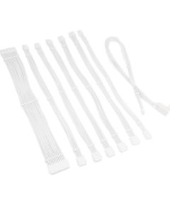 PSU kabeļu pagarinātāji Kolink Core Pro Braided Cable Extension Kit 12V-2x6 Type 1 - White