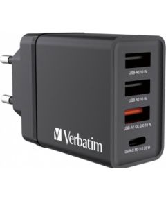 Lādētājs Verbatim Wall Charger 30W Black