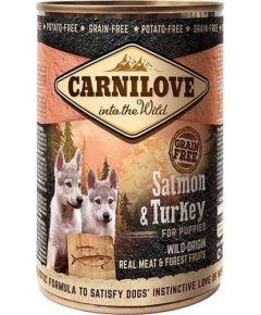 Carnilove Carnilove Dog Wild Meat Salmon & Turkey Puppy - łosoś i indyk puszka 400g