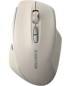 CANYON mouse MW-21 BlueLED 7buttons Wireless Cosmic Latte