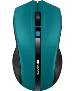 CANYON MW-5, 2.4GHz wireless Optical Mouse with 4 buttons, DPI 800/1200/1600, Green, 122*69*40mm, 0.067kg