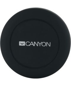 CANYON CH-2, Car Holder for Smartphones,magnetic suction function,with 2 plates(rectangle/circle), black,44*44*40mm 0.035kg