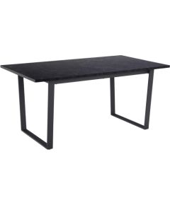 Pusdienu galds AMBLE 160x90xH74cm, melns marmors