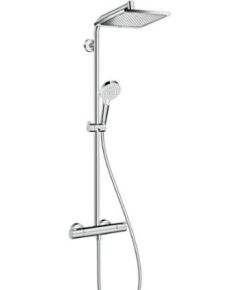 Hansgrohe dušas sistēma ar termostatu Crometta E 240 1jet/Crometta Vario, EcoSmart 9 l/min, hroms
