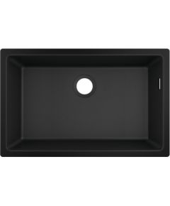 Hansgrohe virtuves izlietne S510-U660, 1 bļoda, 710x450 mm, zem virsmas, graphite black