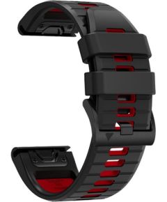 Tech-Protect watch strap IconBand Pro Garmin fenix 3/5X/3HR/5X Plus/6X/6X Pro/7X, black/red