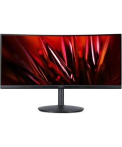 LCD Monitor ACER XZ342CUS3BMIIP 34" Gaming/Curved/21 : 9 Panel VA 3440x1440 21:9 180 hz Matte 1 ms Speakers Swivel Height adjustable Tilt Colour Black UM.CX2EE.301