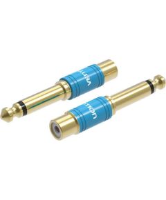 Adapter Audio 6.35mm male to RCA female Vention VDD-C03 blue
