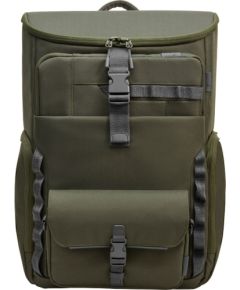 HP Modular 15.6 Backpack, 3-in-One (RFID Pouch, Backpack, Sleeve), Water Resistant with Rain Cover, Cable Pass-through, 27 Liter Capacity - Dark Olive Green / 9J496AA