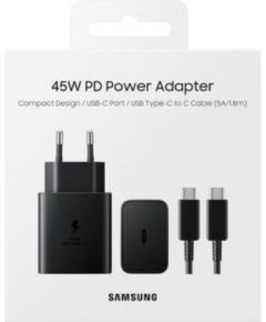 Samsung PD 45W Type-C Wall Charger (with cable) new Black