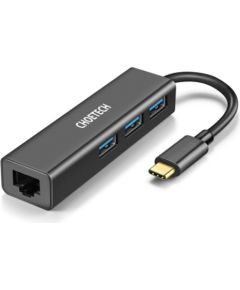 Adapter CHOETECH USB Type-C to 1x RJ-45, 3x USB Type-A