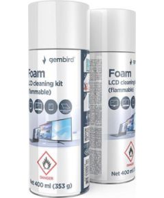 CLEANING KIT LCD FOAM 400ML/CK-LCD-08 GEMBIRD