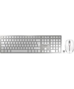 DE layout - CHERRY DW 9100 SLIM, desktop set (white/silver, SX scissor technology)