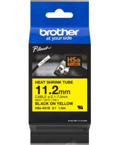 Brother Juostelė 11,7 mm juoda/geltona
