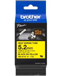 Brother Juostelė 5,2 mm juoda/geltona