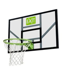 EXIT Galaxy basketbola aizmugure ar stīpu un tīklu - zaļa/melna
