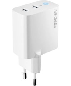 Forever TC-06-40CC GaN Зарядное устройство PD / QC / 2x USB-C / 40W