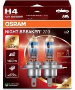 OSRAM NIGHT BREAKER 220 H4 CAR HALOGEN BULB 2 pc(s)