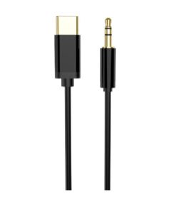 Kabelis Gembird USB type-C Male - 3.5 mm Female 1.5m Black