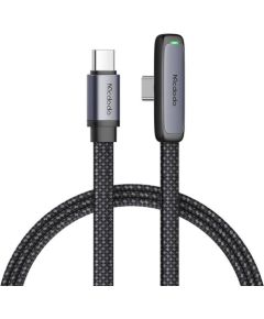 90 degree cable USB-C to USB-C Mcdodo CA-3360, 65W, 1.2m (black)