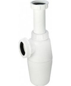 Viega izlietnes sifons, 1¼ x 40 mm, bez noteces, plastmasa, balts