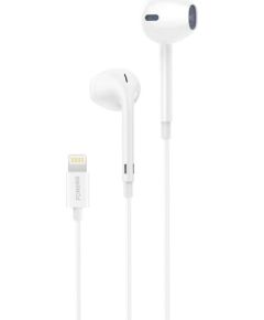 Foneng T28 Wired Earphones, Lightning, with remote Control (White)