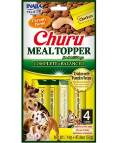 INABA Churu Meal Topper Chicken with pumpkin - dog treat - 4 x 14g
