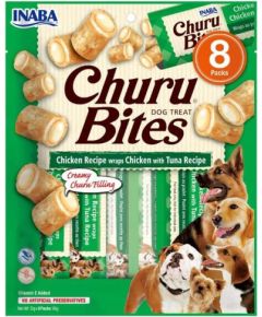 INABA Churu Bites Chicken with tuna recipe - Dog treat - 8x12g