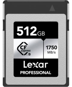 Lexar memory card CFexpress Type B 512GB Professional Silver