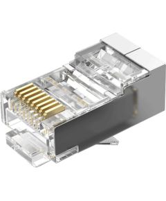 Modular RJ45 CAT.5E FTP Connector Vention IDAR0-10 Transparent 10 pcs.
