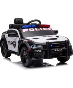 Lean Cars ﻿Battery-powered car Dodge Charger Police White and Black Детский электромобиль