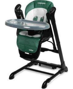 Многофункциональный стульчик для кормления Caretero Indigo, черный/зеленый цвет