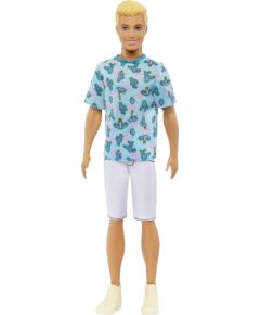 Lalka Barbie Mattel Ken Fashionistas 211 z blond włosami, w koszulce z kaktusami HJT10 Lelles