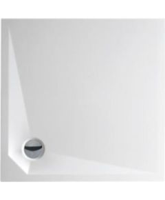 dušas paliktnis Marmo Neo Square, 900x900 mm, h=30, balta akmens masas Dušas vanniņas