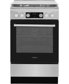 Whirlpool WS5G8CHX/E/1 gāzes plīts 50cm ner. tēr.
