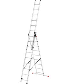 Hailo Kāpnes kombinējamās ProfiStep Combi / alumīnija / 3x12 pakāpieni