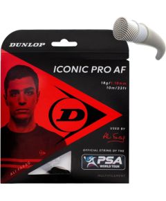 Струны для сквоша DUNLOP ICONIC PRO AF 18G BLACK 10M SET